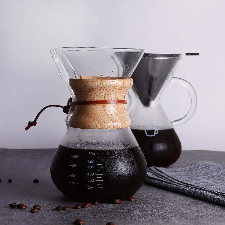 Kaffeekaraffe aus Glas