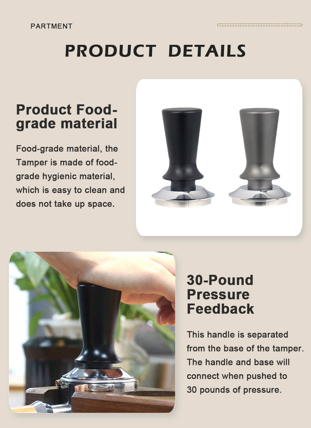 Espresso-Tamper-Set