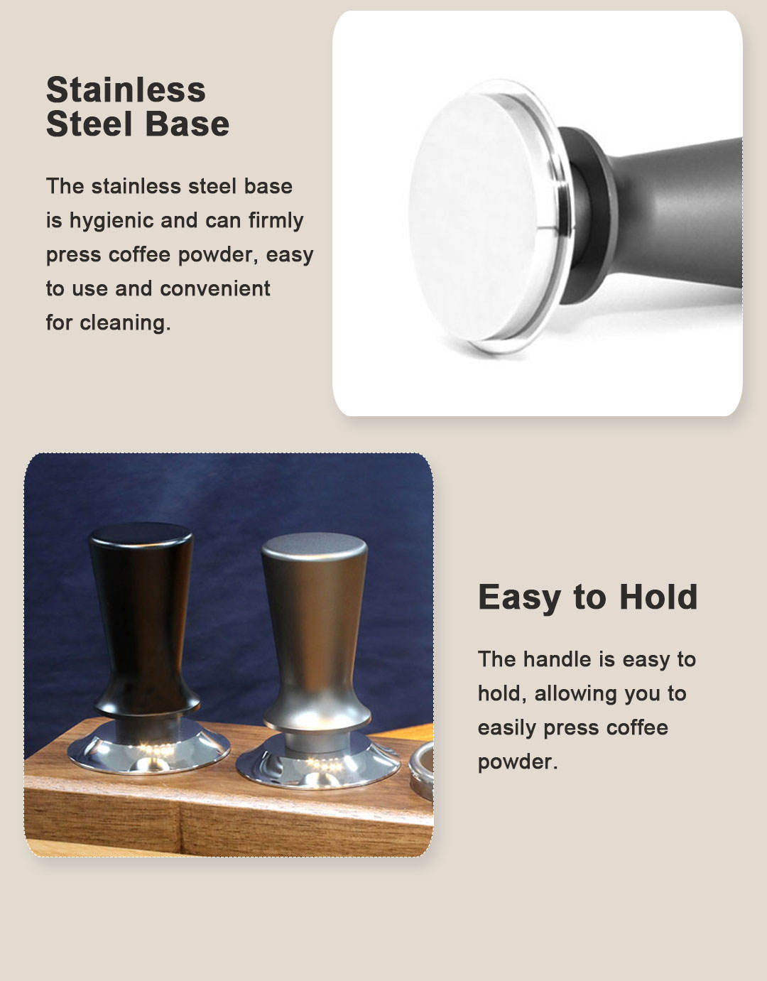 Espresso-Tamperhalter