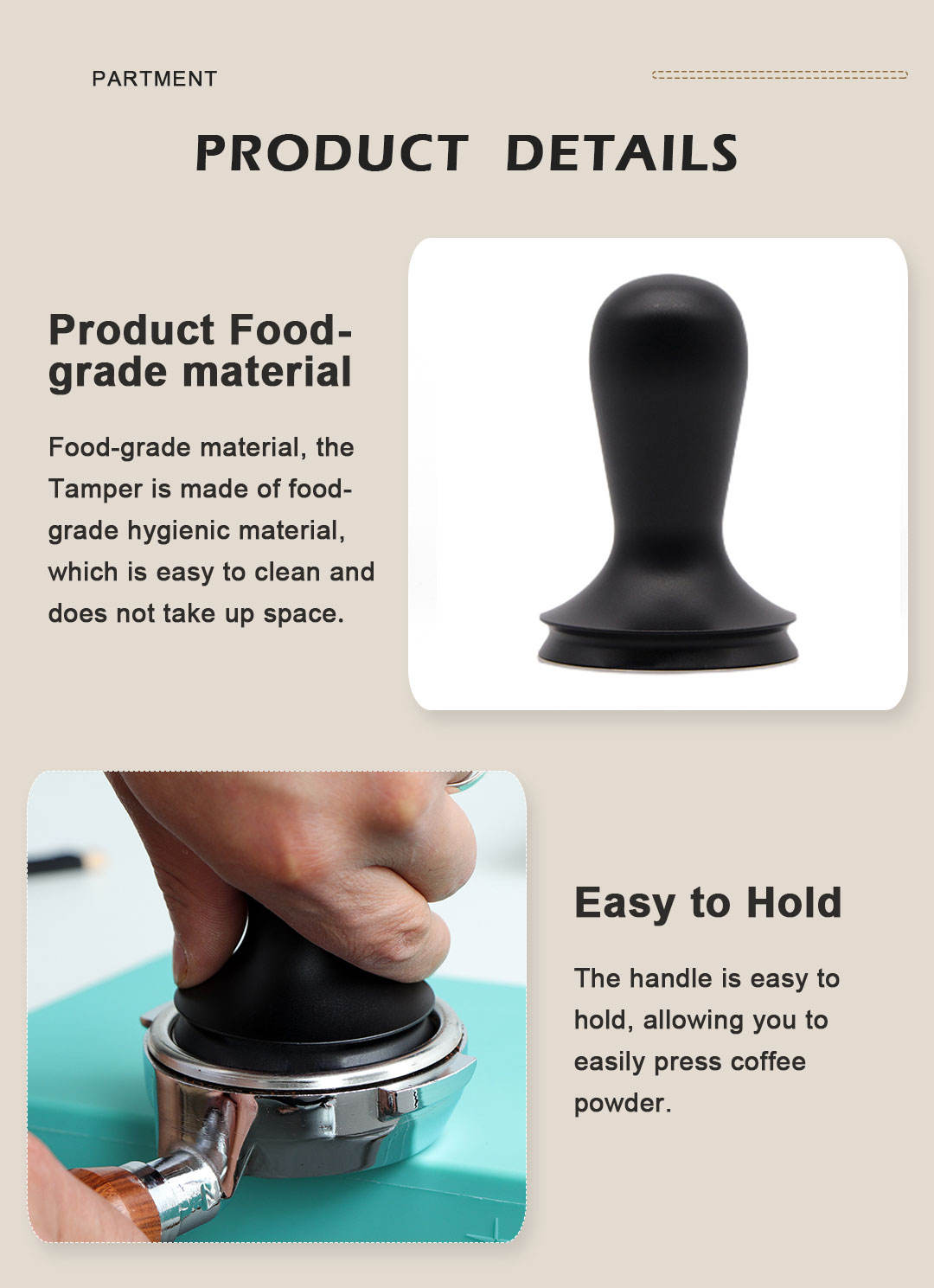 Espresso-Tamper 51 mm